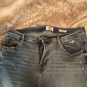 Ripped flare jeans
